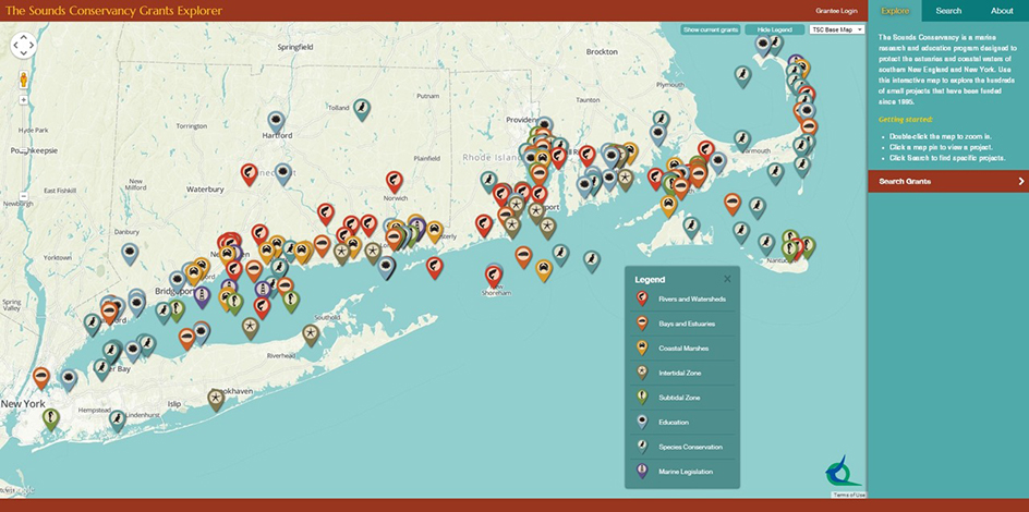 Launched in 2014, The Sounds Conservancy Grants Explorer is an interactive website that maps out all research projects and features additional information about Grantees.