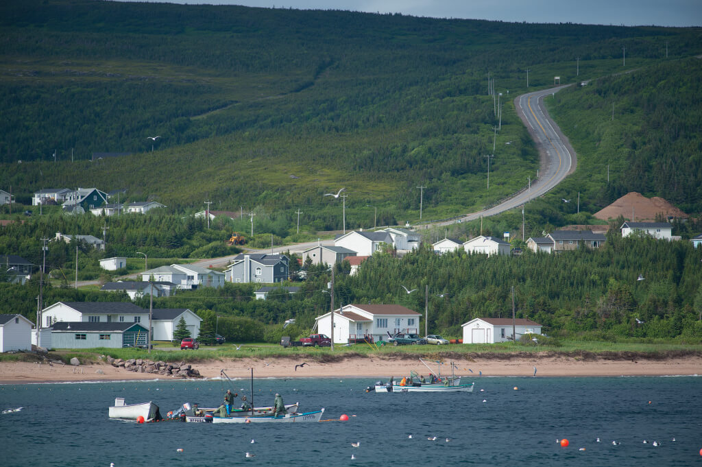 Bringing in the Capelin nets, L’Anse-au-Loup, Labrador