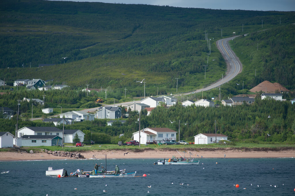 Bringing in the Capelin nets, L’Anse-au-Loup, Labrador